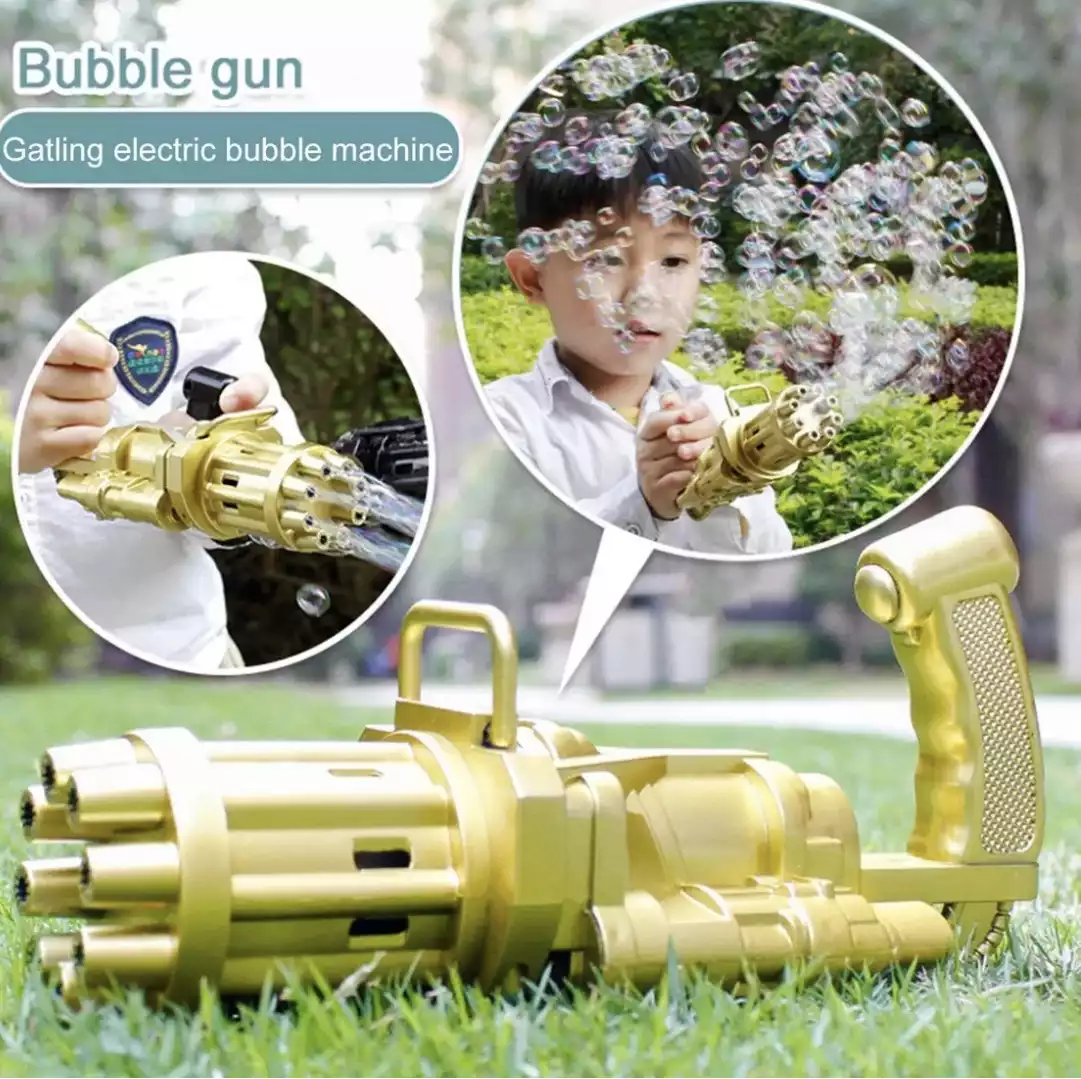 Portable and non-toxic eight-hole electric bubble maker