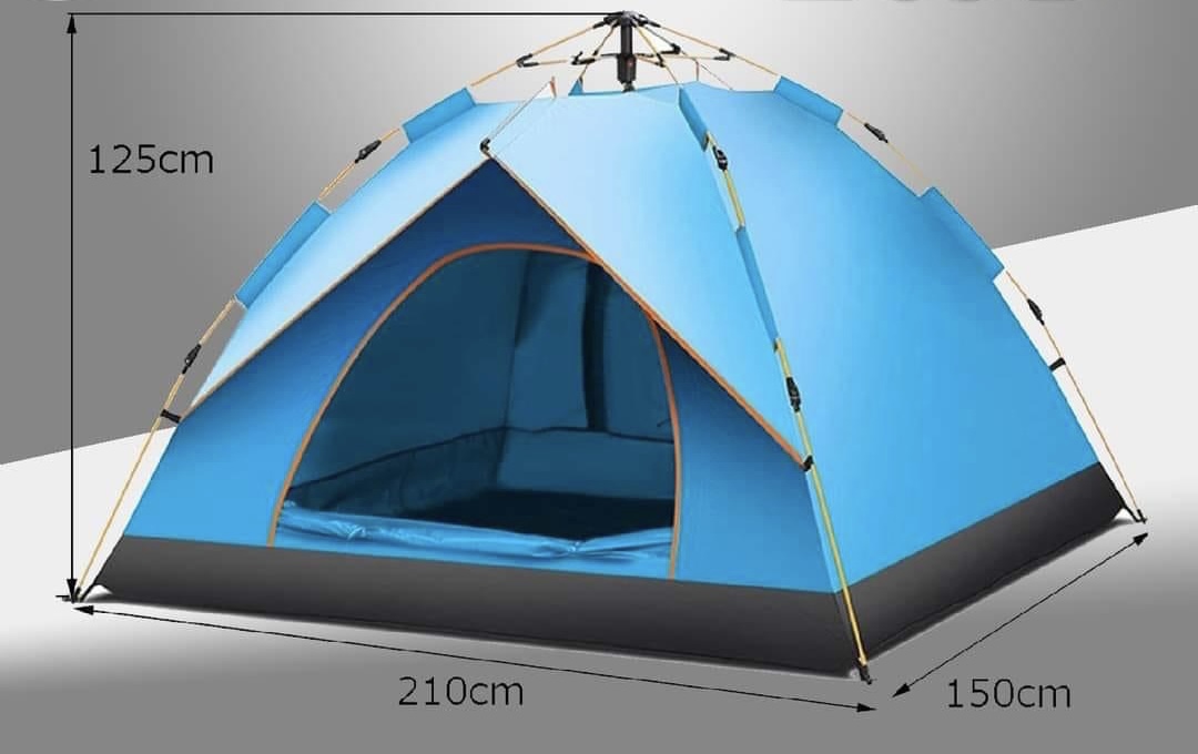 Automatic tent opens within 60 seconds