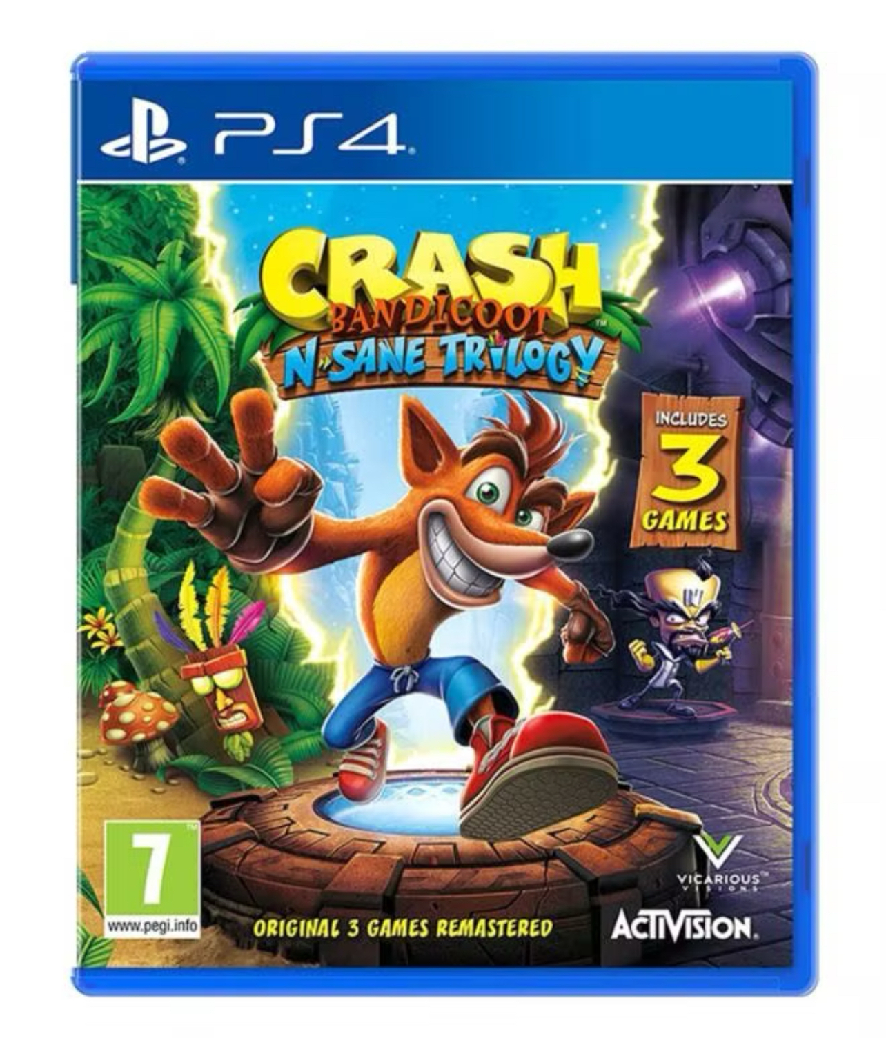 لعبة الفيديو Crash Bandicoot N. Sane Trilogy (إصدار عالمي) - الأكشن والتصويب - بلاي ستيشن 4 (PS4)