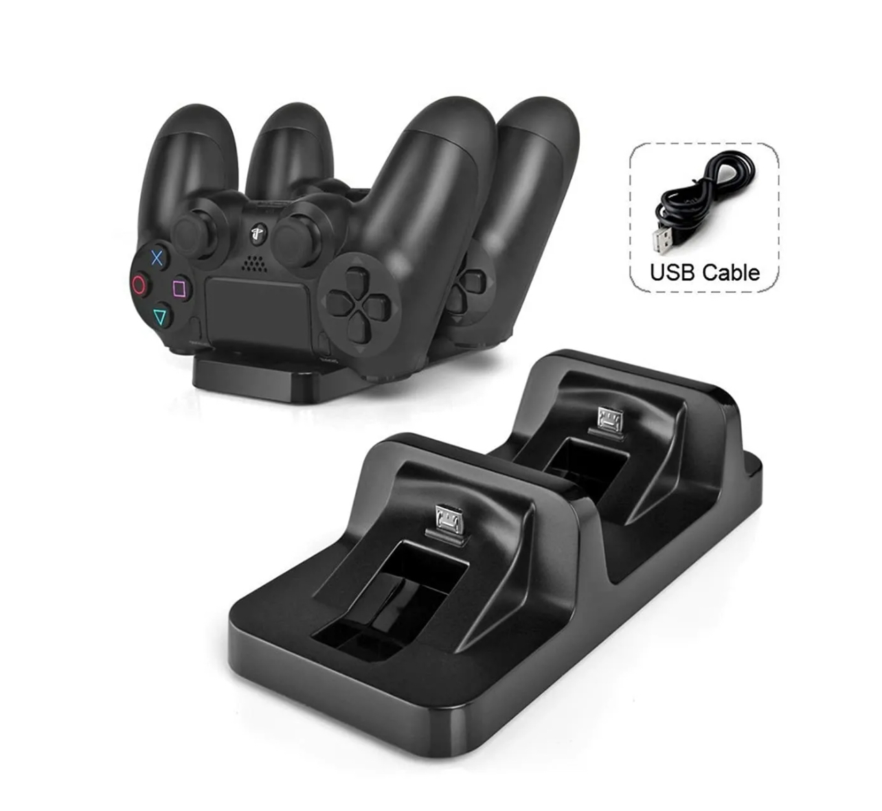 Dual charging base for PlayStation hands 4